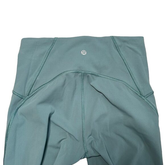 Lululemon Train Times 7/8 Pant 25” Size 6 Blue Mesh Detailing Running Workout - Picture 4 of 8